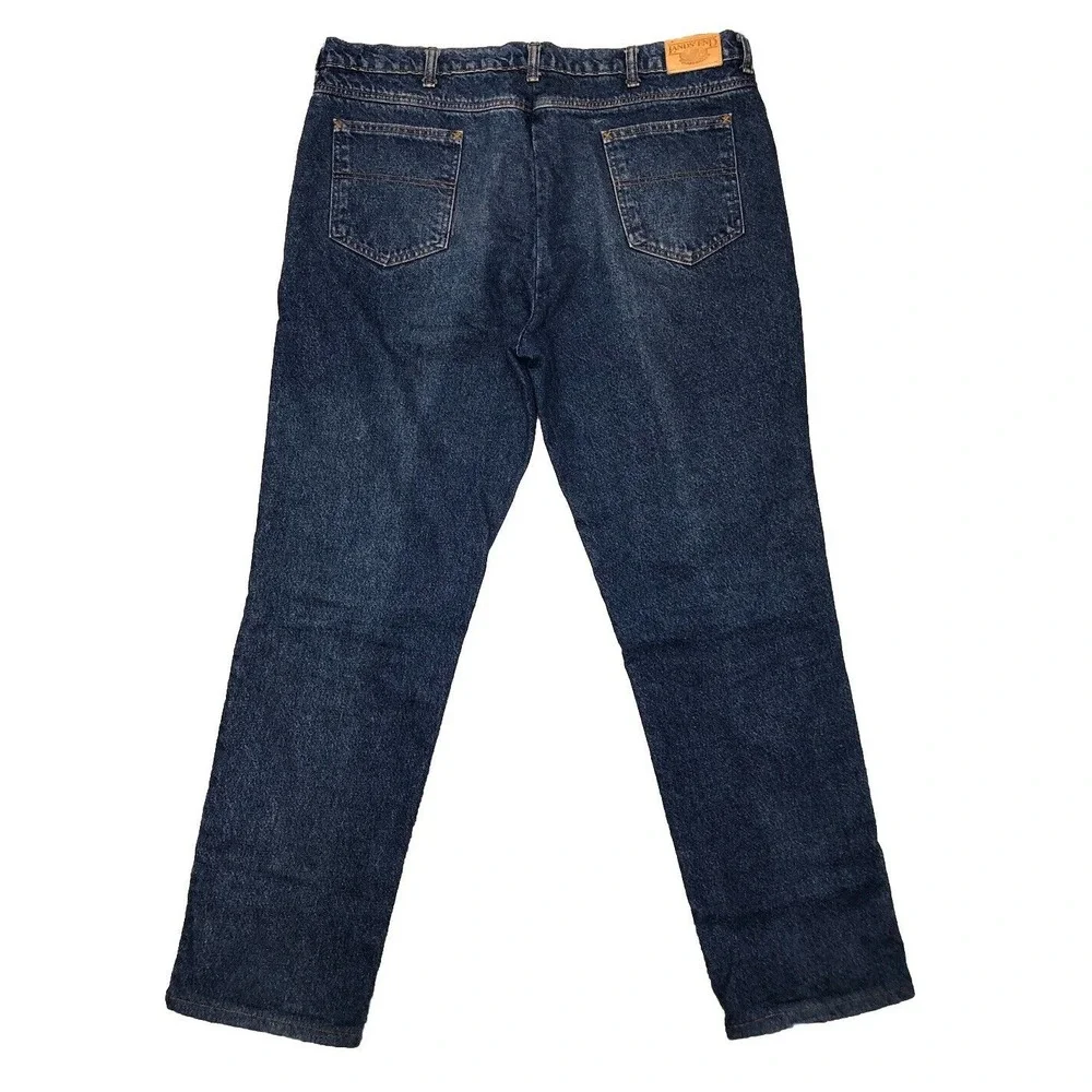 Lands' End Men's Flannel Lined Square Rigger Jeans 40x32 Made In USA‎